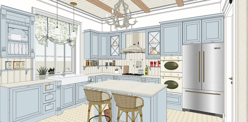 Обложка проекта: Эскизный проект летней кухни в стиле прованс