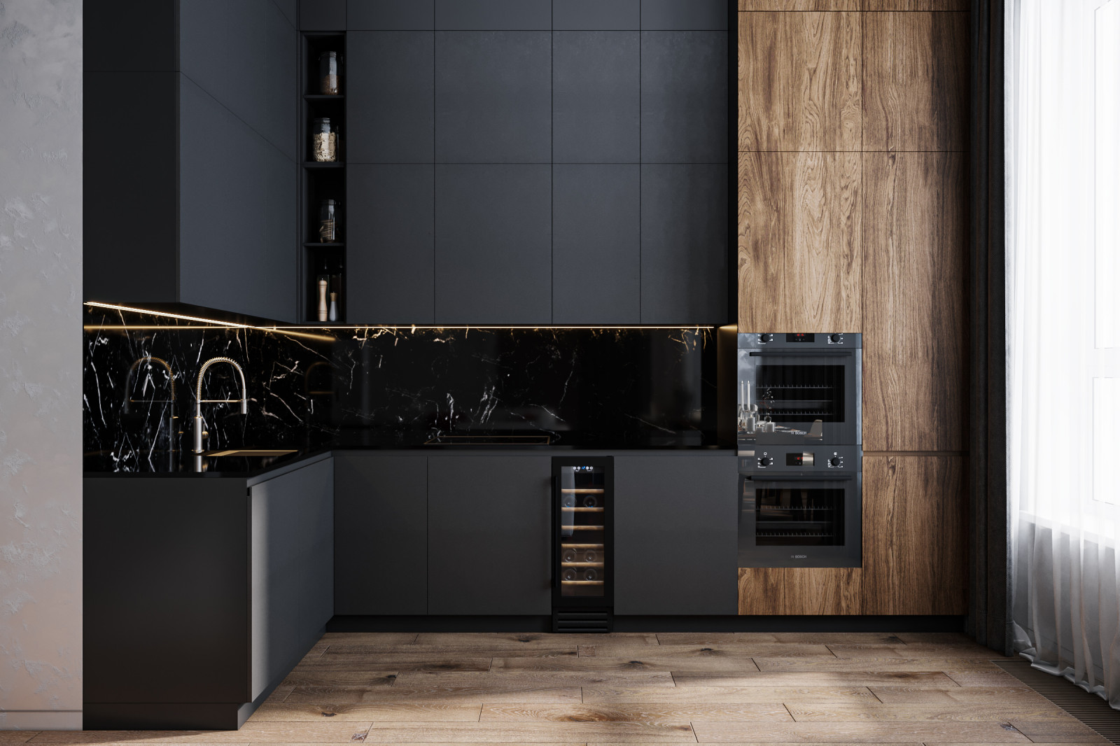 Квартира 132 кв.м. в современном стиле в ЖК "Ботанический сад LIFE".