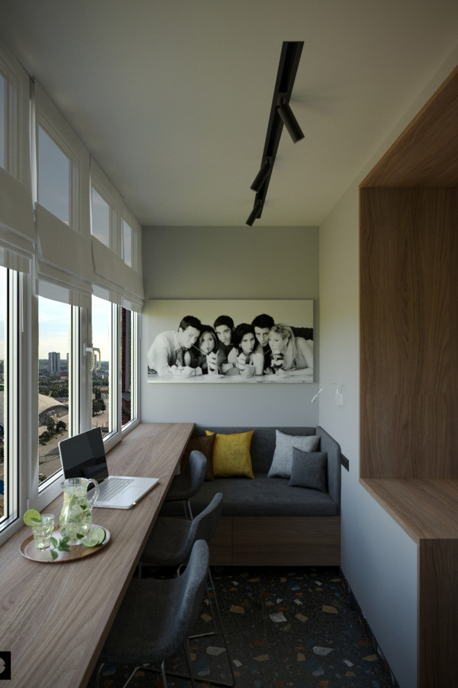 Квартира в современном стиле с яркими акцентами