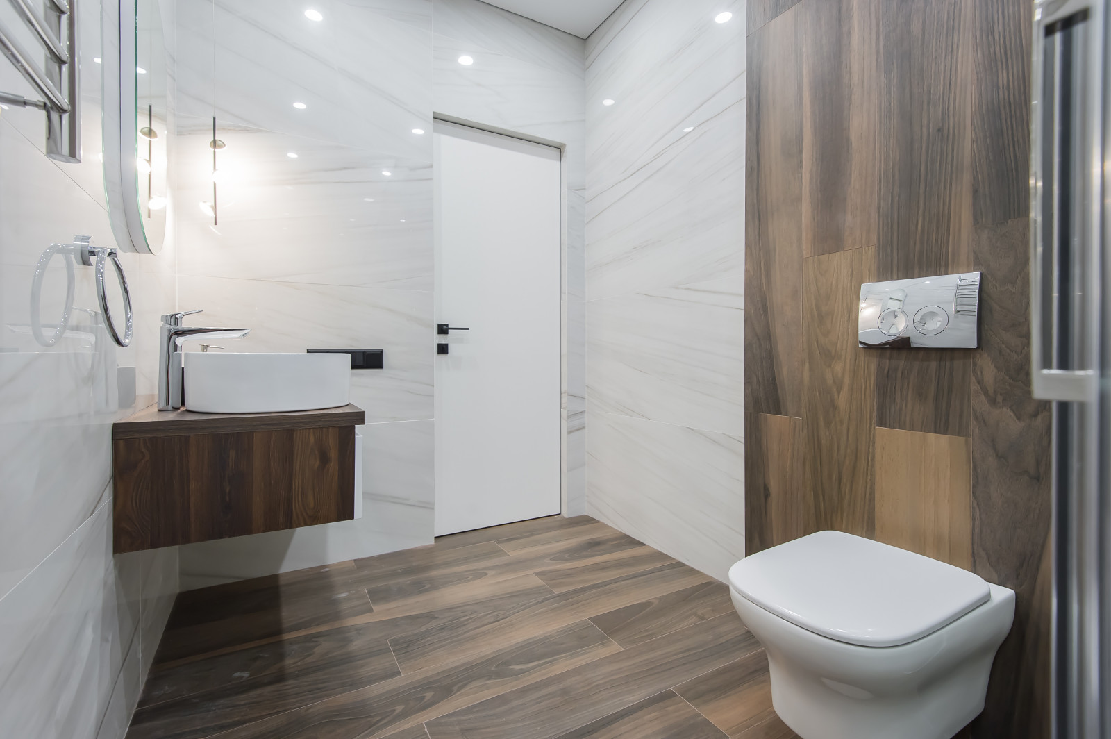 Квартира в современном стиле с зелёной спальней