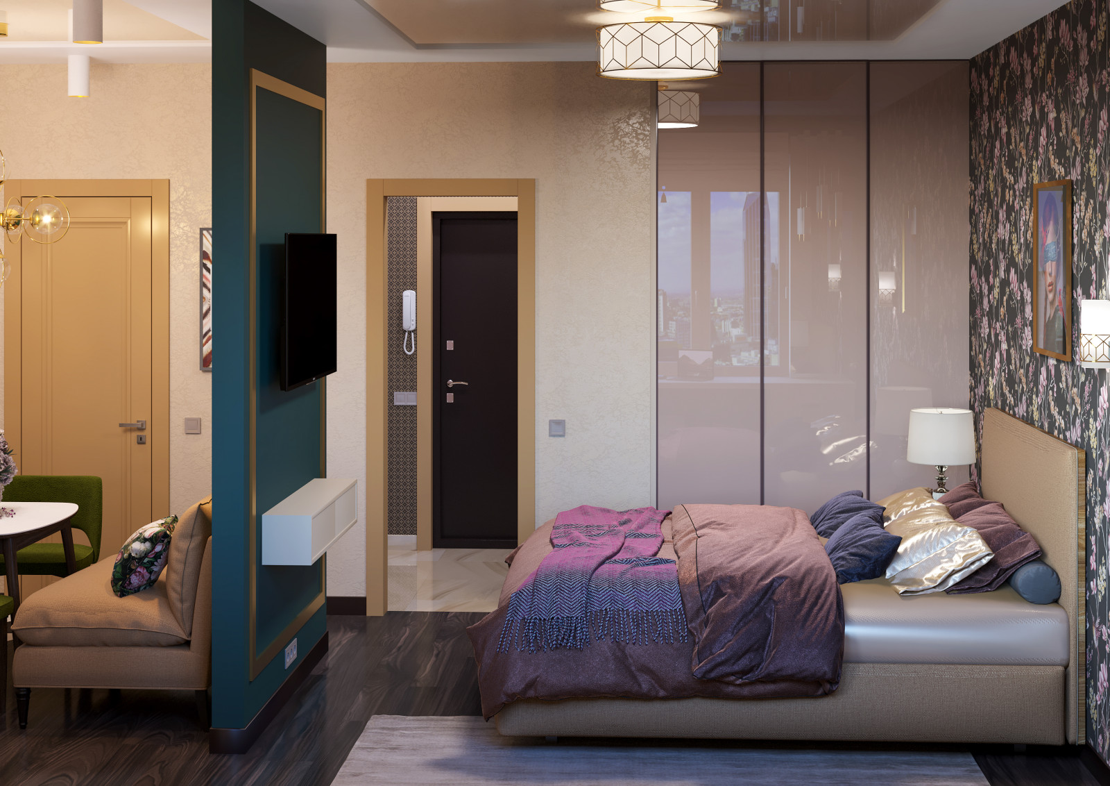 Дизайн однушки в ЖК Новое Тушино