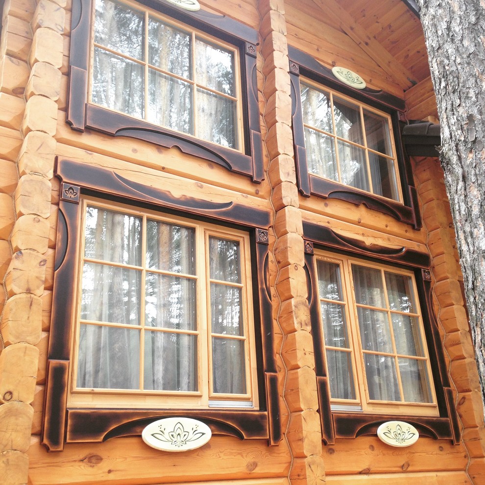 Частный жилой дом и баня на территории КП "Финский Залив" (Верхняя Сысерть)