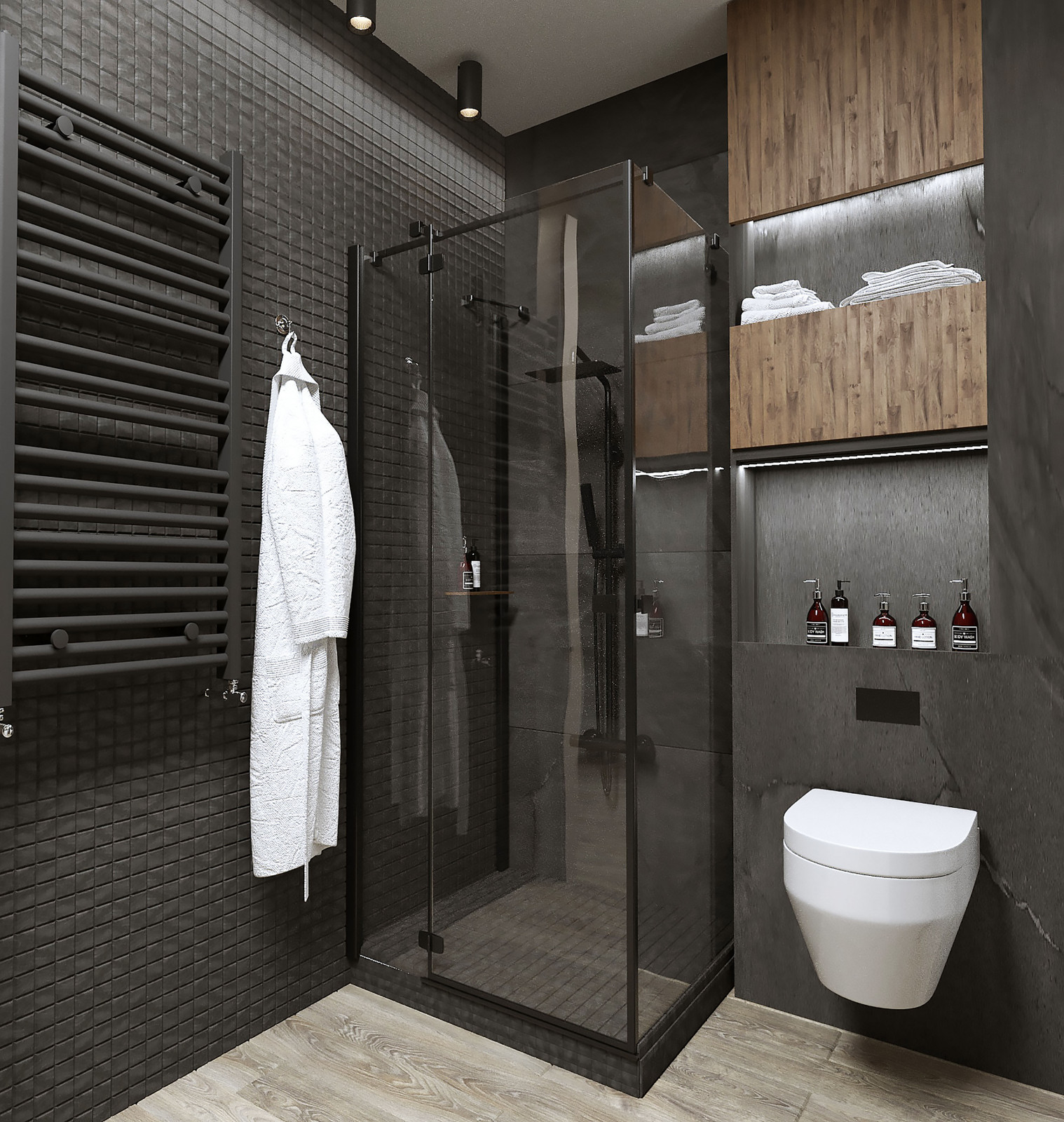 Душевая в стиле LOFT