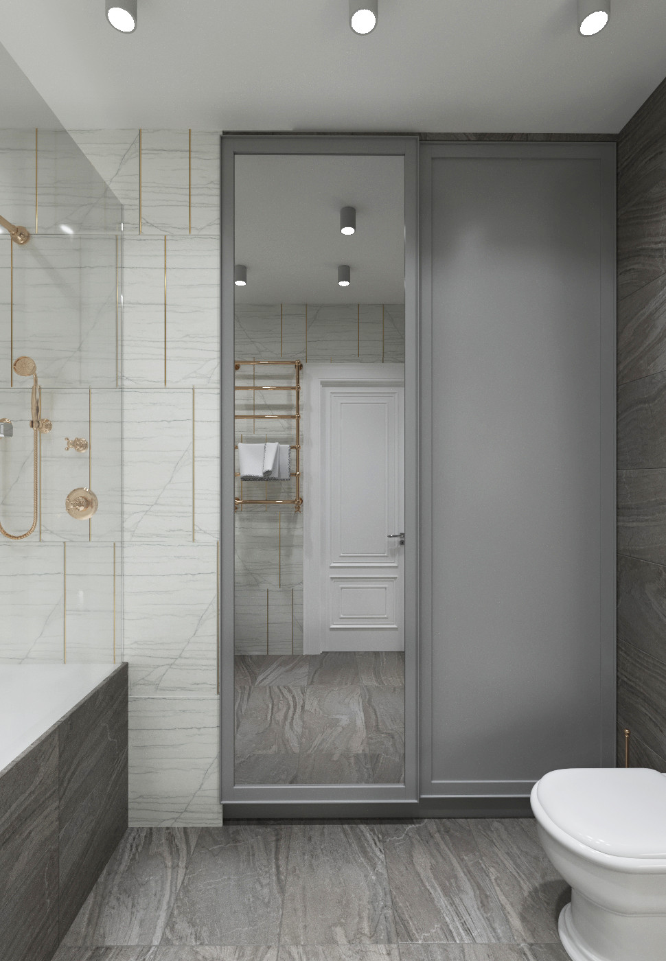 Дизайн-проект двухкомнатной квартиры в сдержанных тонах