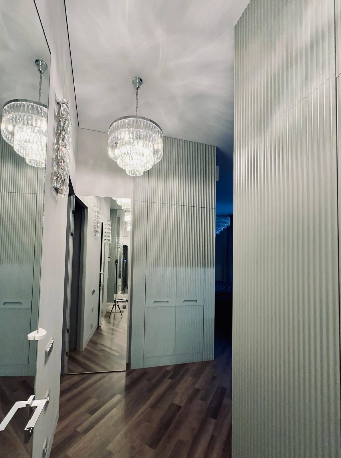 Стеновые панели из МДФ эмаль в прихожей