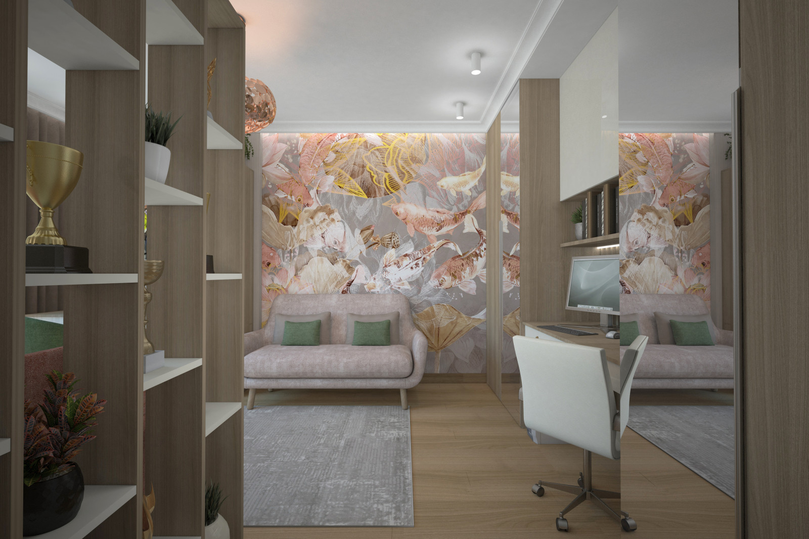 Обложка проекта: Две детские комнаты. Квартира в многоэтажном доме 160м2.