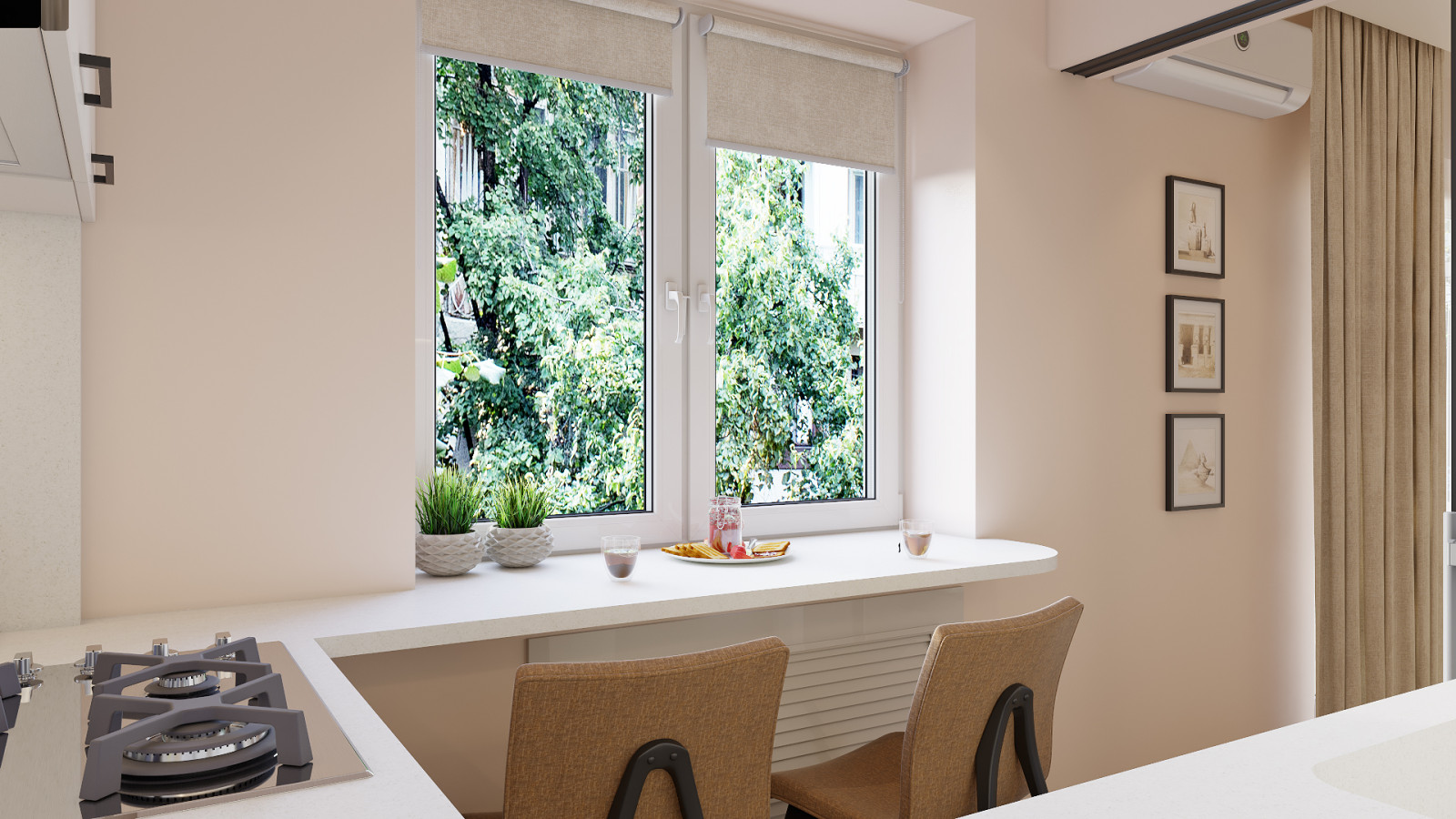 Дизайн двухкомнатной квартиры 44 м2