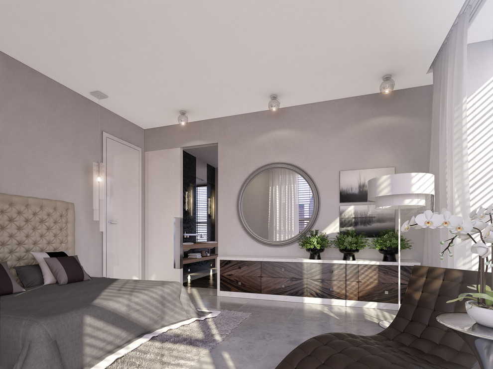 Апартаменты в Нью-Йорке, спальня, вид от окна