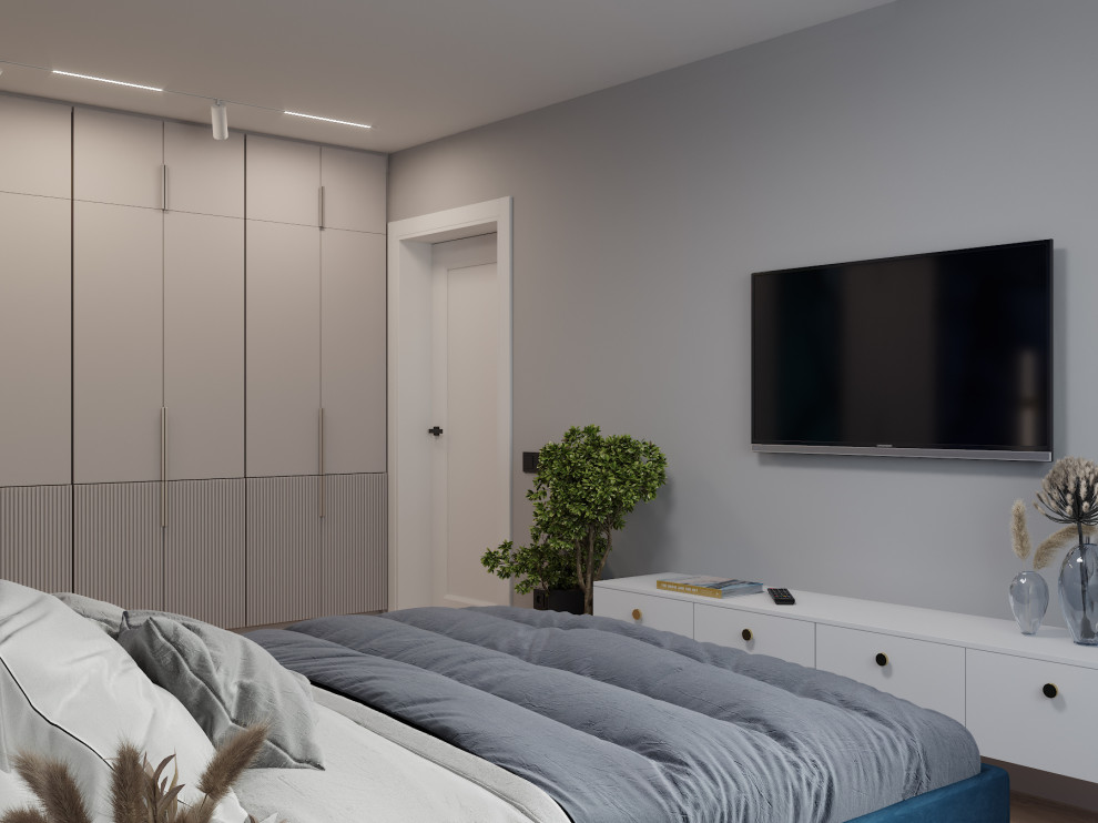 Визуализация дизайн-проекта квартиры 95 м кв, для пары с ребенком