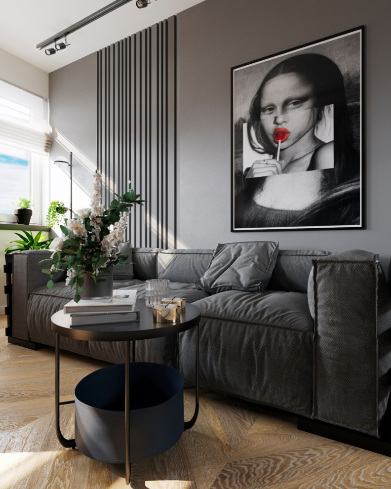 Обложка проекта: Визуализация кухни-гостиной