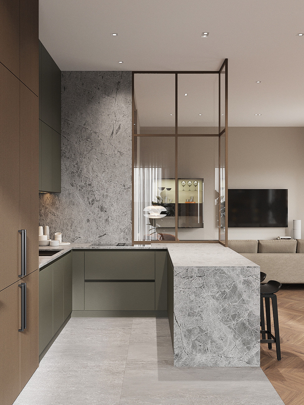 Вневременной интерьер с акцентными деталями