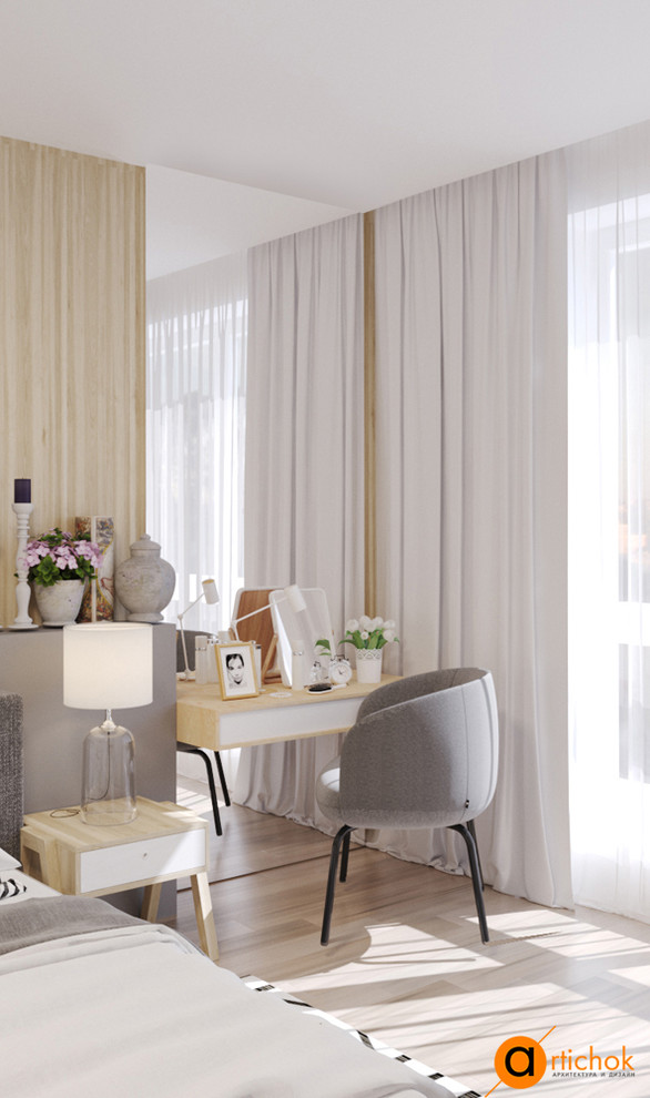 Дизайн спальни в бежевых тонах – детали