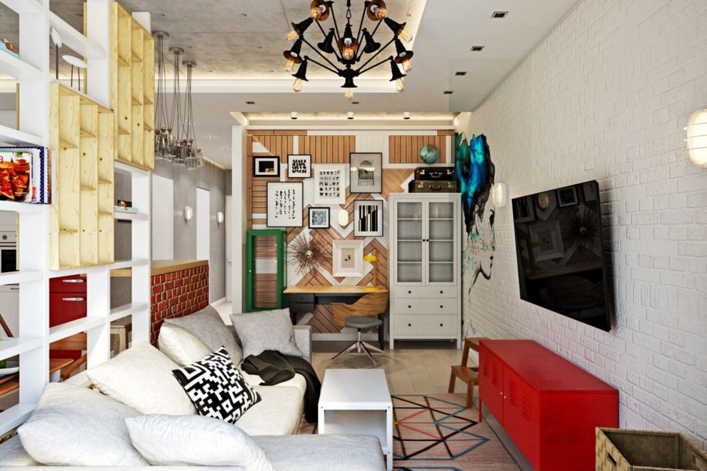 Квартира-студия: дизайн интерьера для ярких эмоций