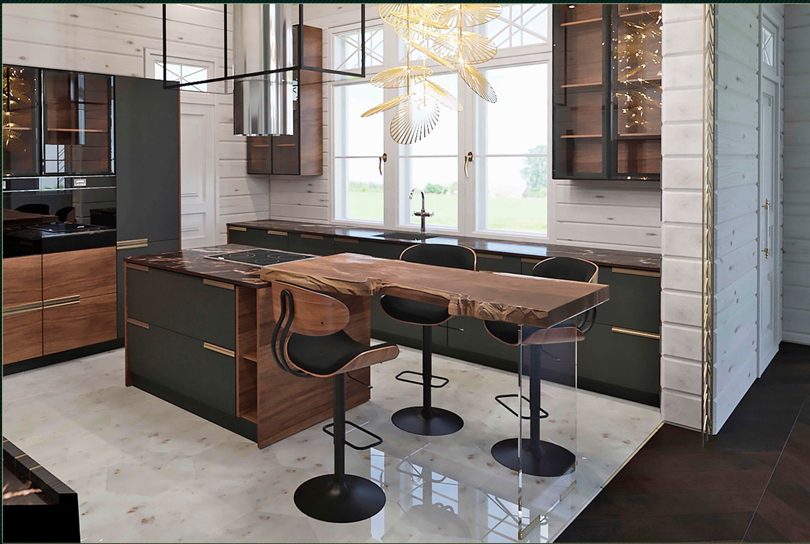 Проект загородного дома в  КРАСНОВИДОВО (ПОДМОСКОВЬЕ)