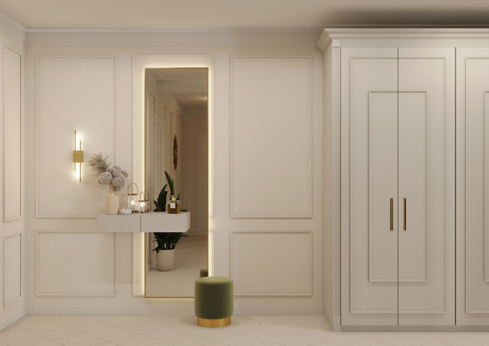 Обложка проекта: Прихожая в современной классике