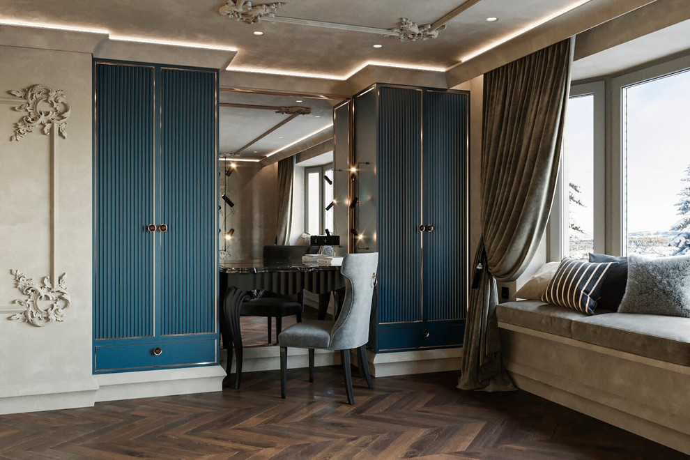 Дизайн-проект спальни в стиле Loft-MIX. г. Вятские Поляны , 2019