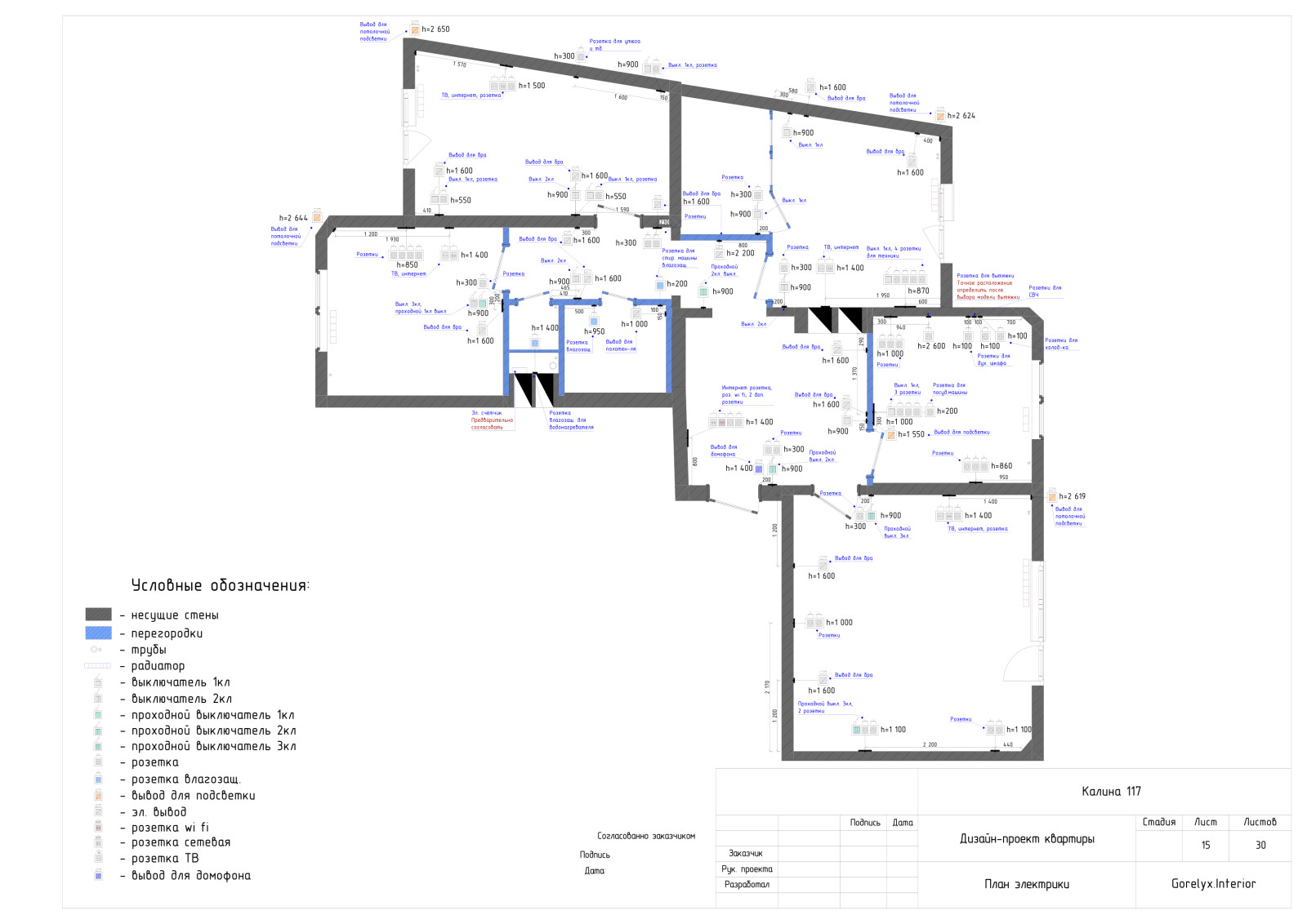Дизайн-проект квартиры 73кв.м
