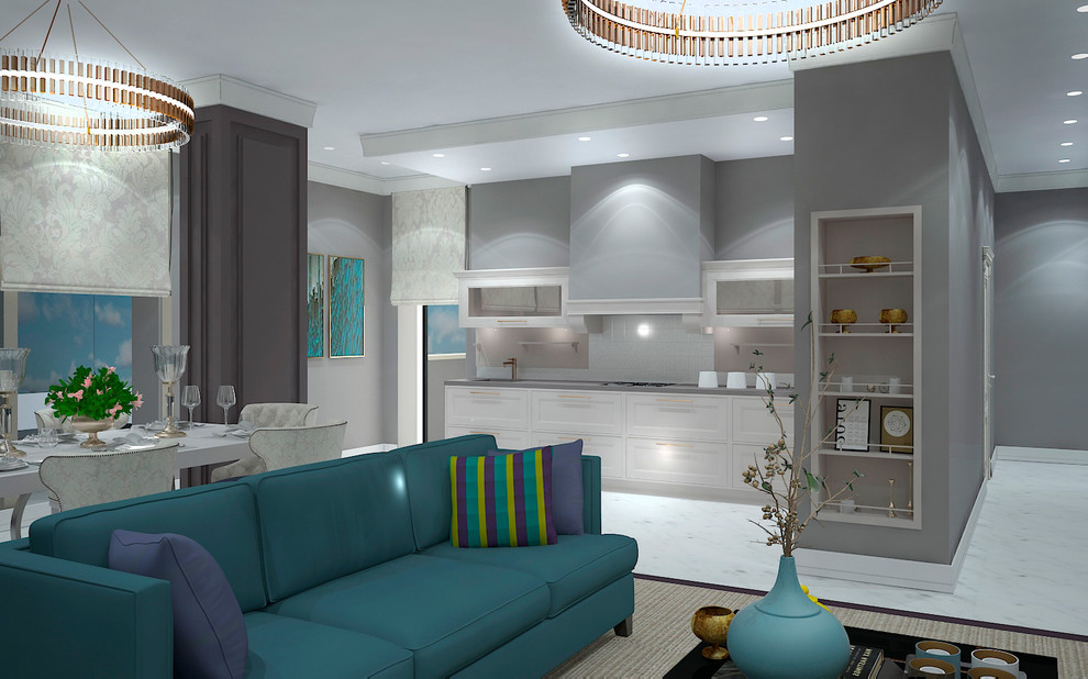 Обложка проекта: Проект трехкомнатной квартиры.