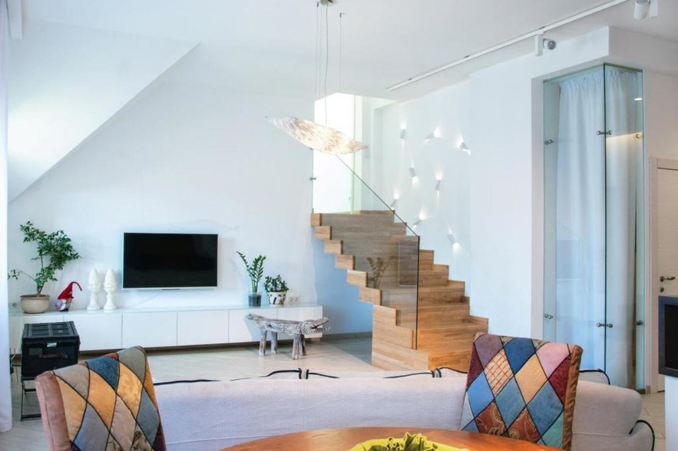 Обложка проекта: Интерьер двухуровневой квартиры