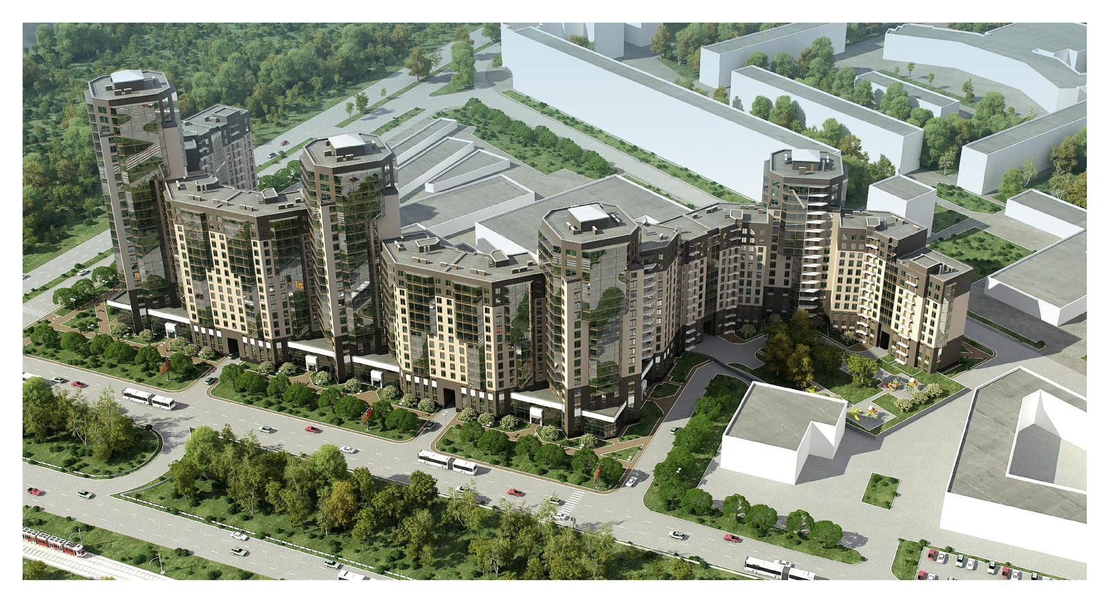 Многоэтажный комплекс