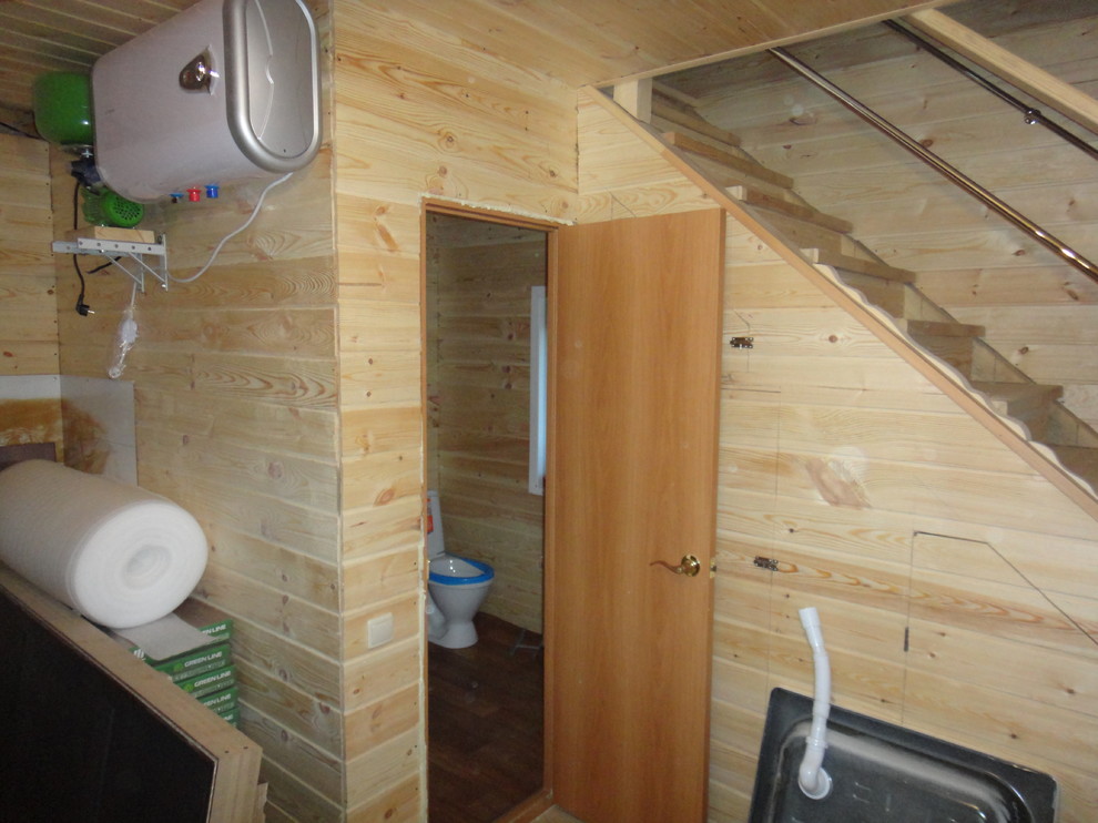 Отделка дома рядом с баней