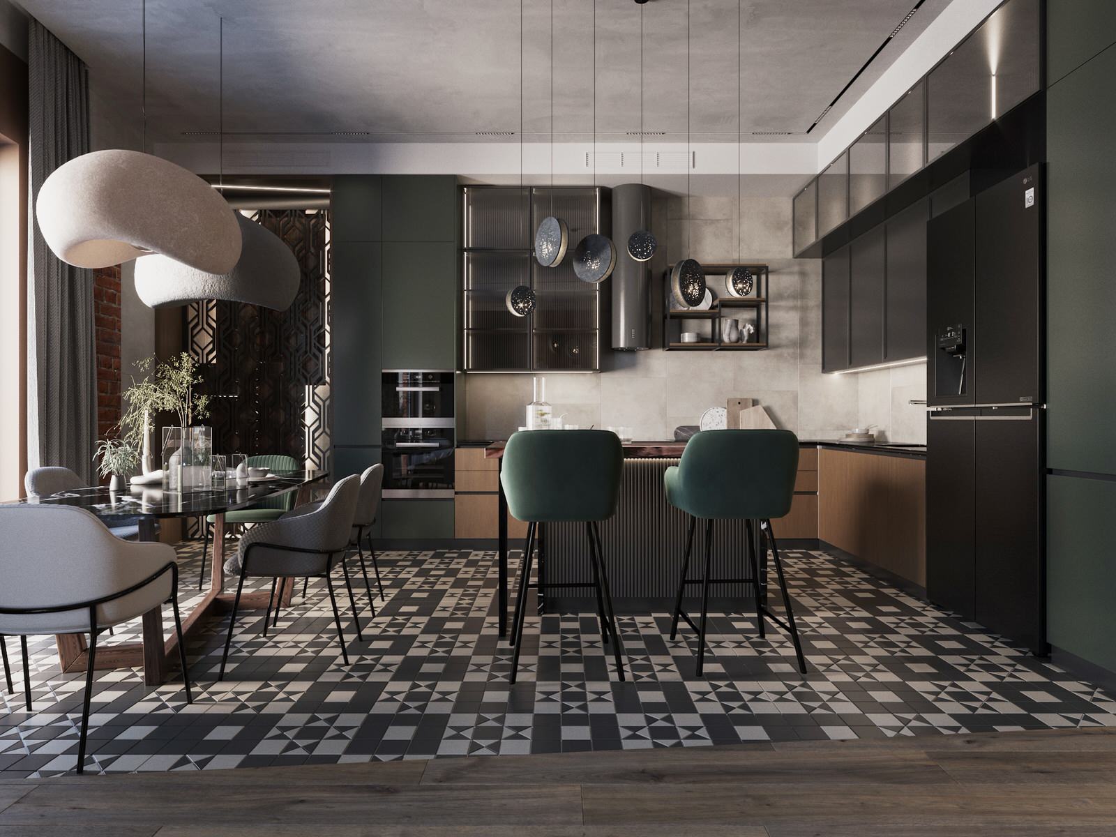 Обложка проекта: ЖК "Садовые Кварталы". Кухня-гостиная