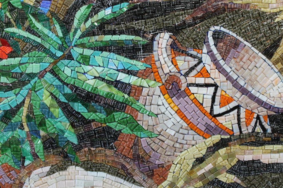 панно мозаики в бассейн триптих 10 кв.м