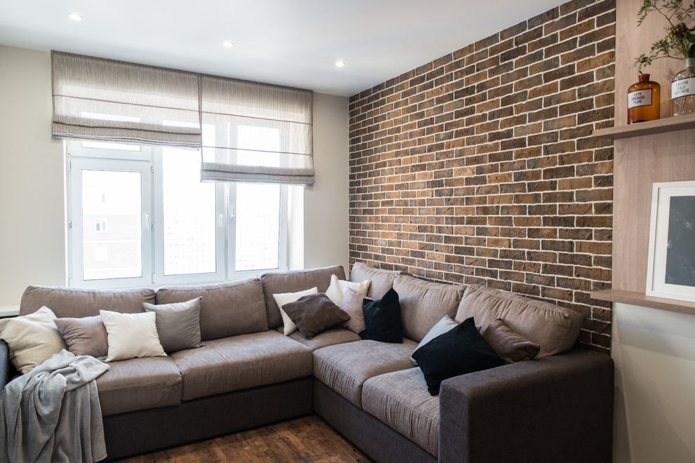 Фото реализованного проекта "Квартира для девушки в стиле лофт"