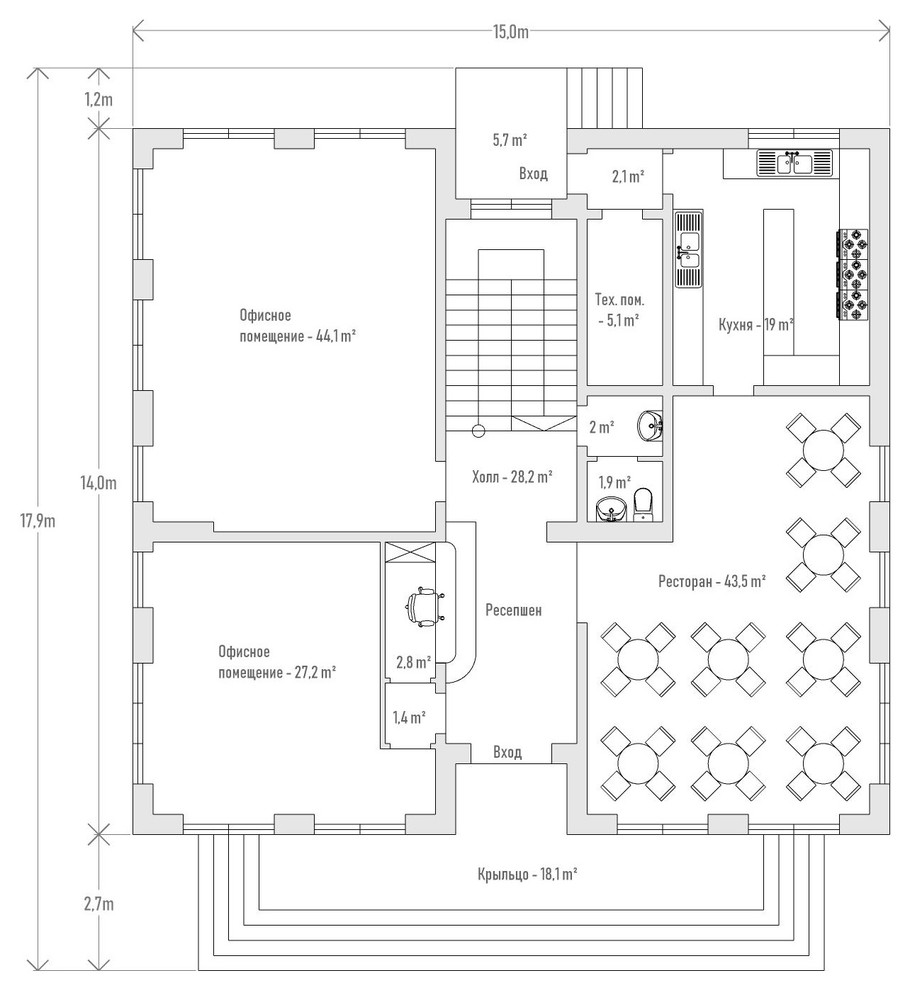 Многоквартирный дом клубного типа 001