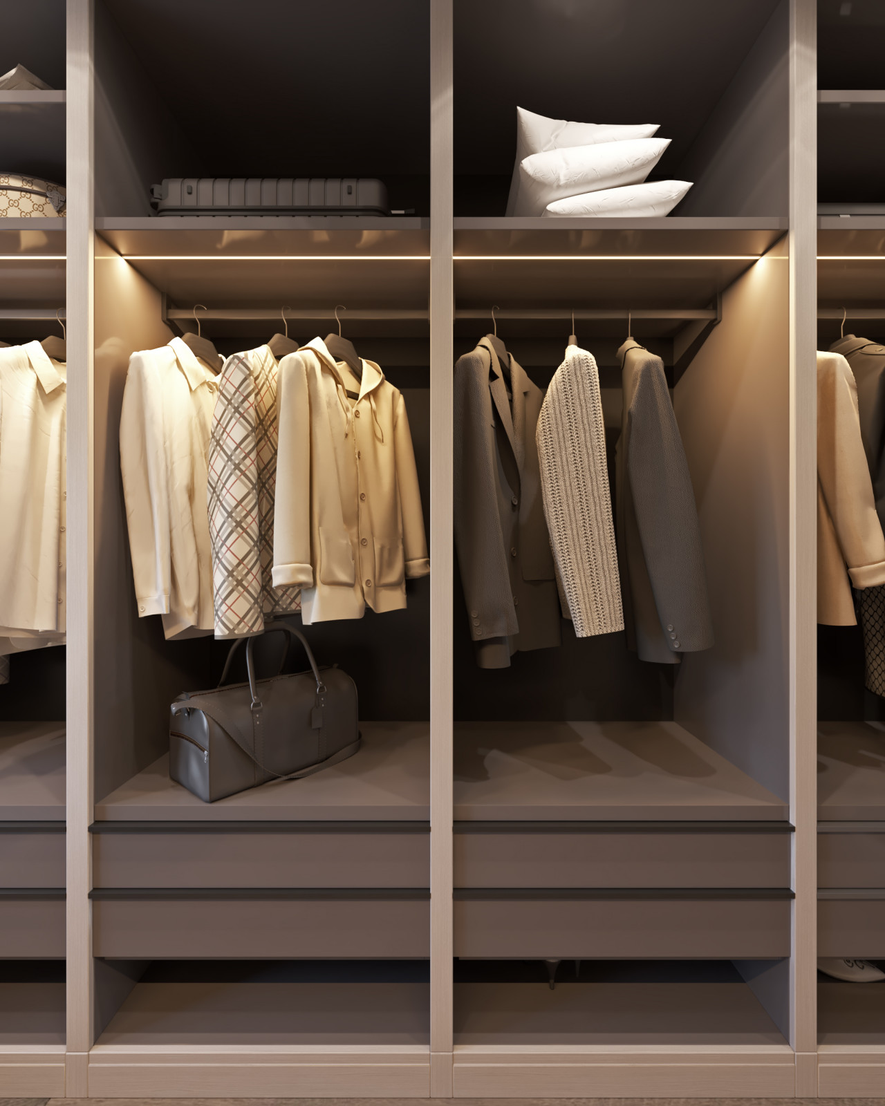 Дизайн интерьера квартиры. 168 кв.м. Soft contrasts.