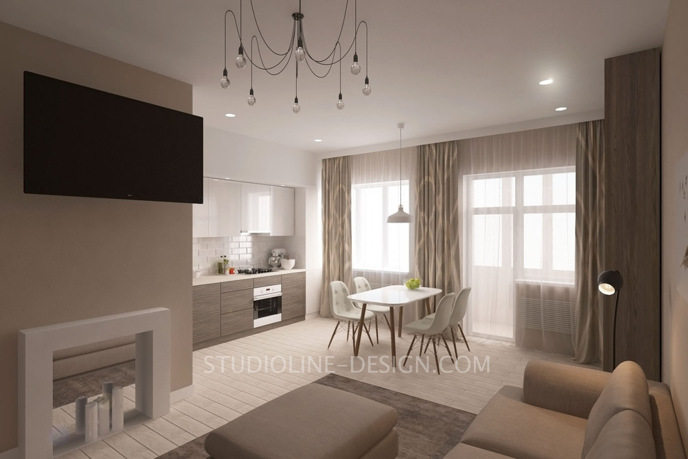 Дизайн интерьера студии в скандинавском стиле