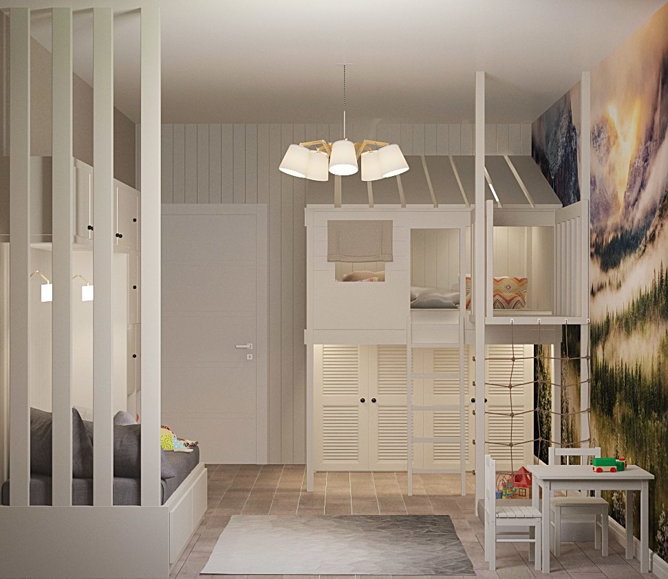 Детская с домиком