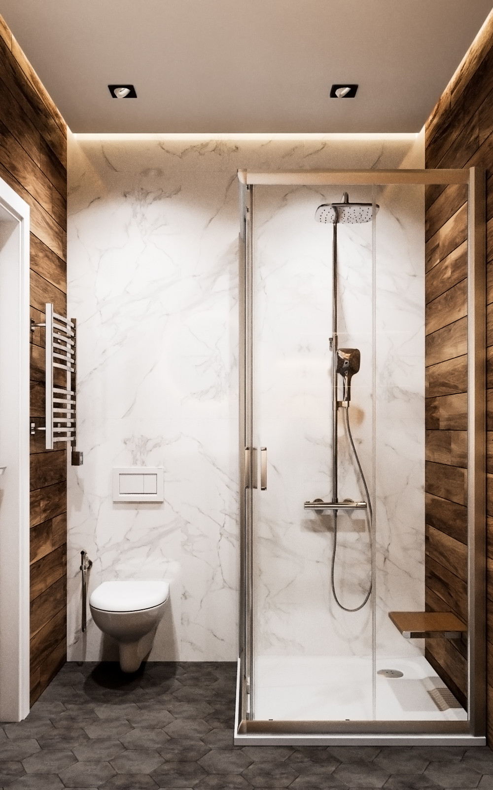 Дизайн проект квартиры в Москве в современном стиле (Варшавское шоссе, 2019)