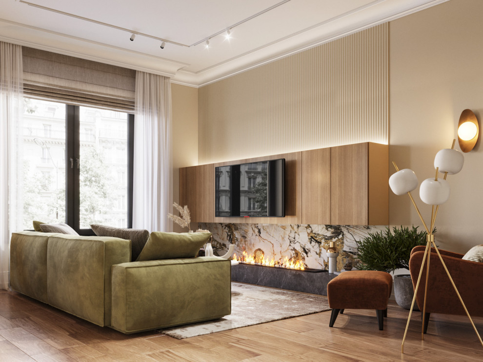 Обложка проекта: Квартира 67 кв.м. в ЖК "Серебряный фонтан" г. Москва