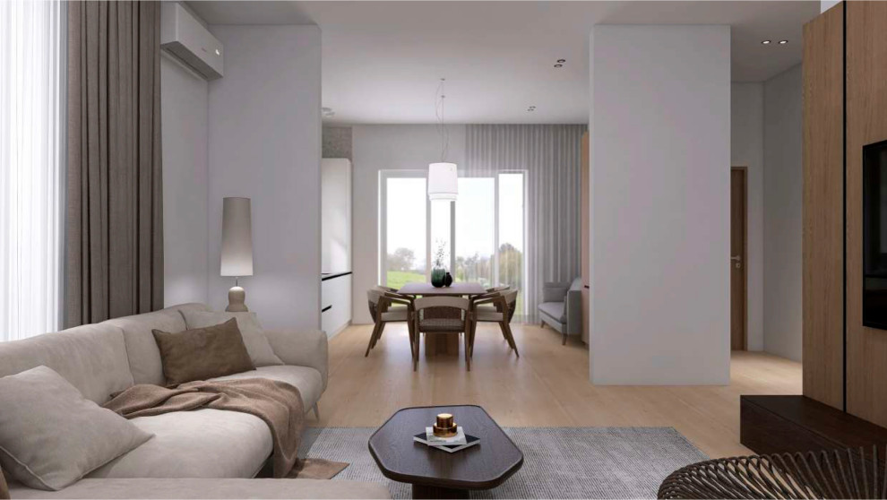 Кухня-гостиная "Дом Небесная"