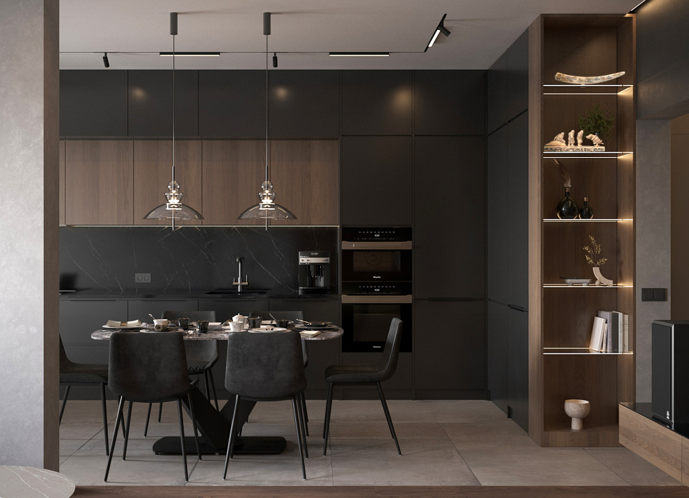 Дизайн интерьера трехкомнатной квартиры "Квартира ЖК Сердце, 98 кв.м"