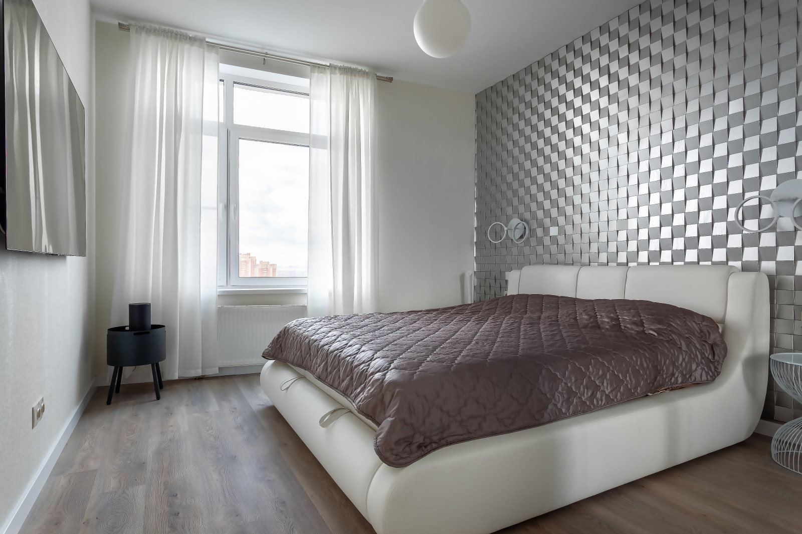 Обложка проекта: Минималистичная однокомнатная квартира в Москве