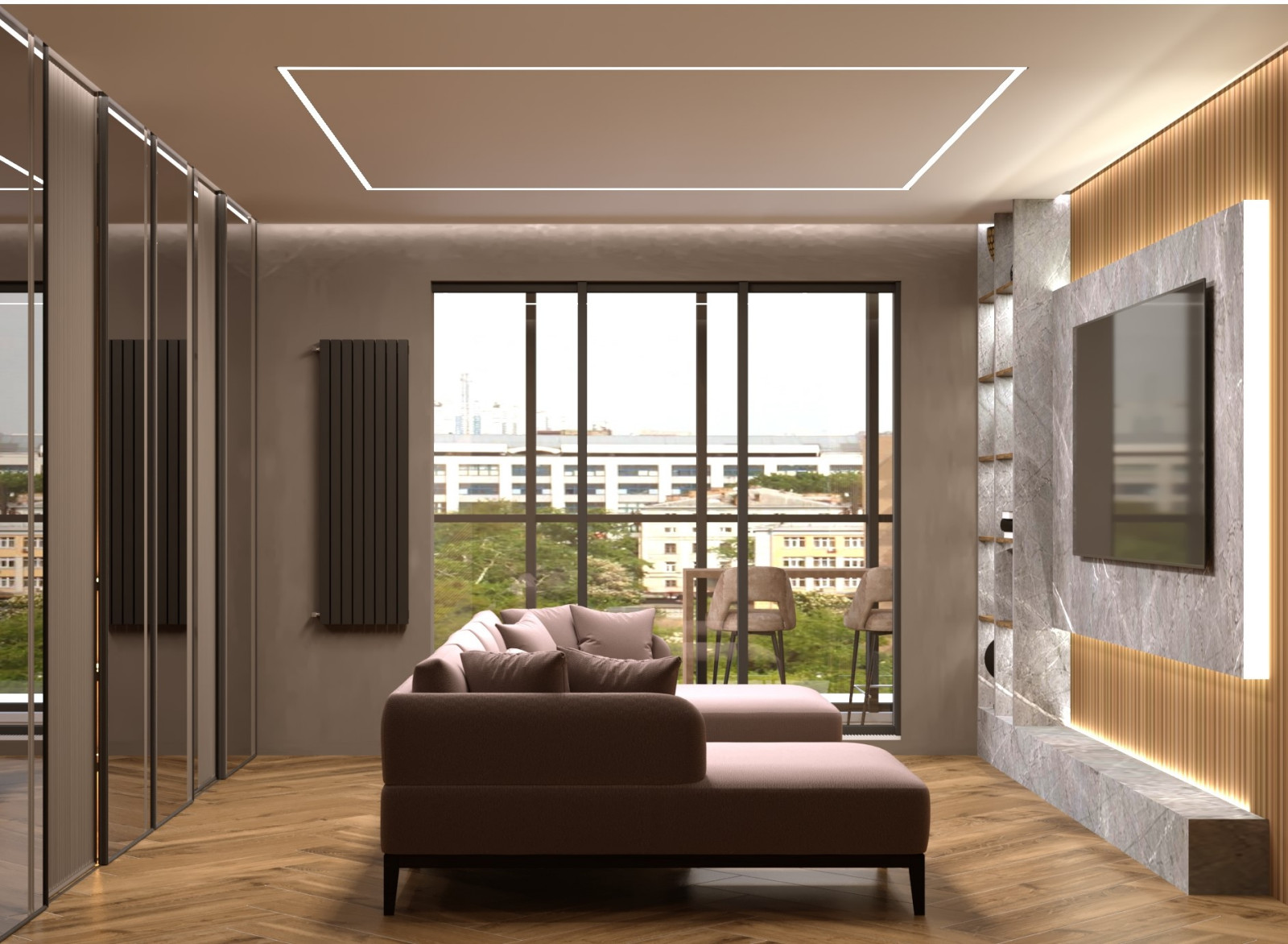 Обложка проекта: Дизайн проект квартиры в ЖК "Огни Залива"