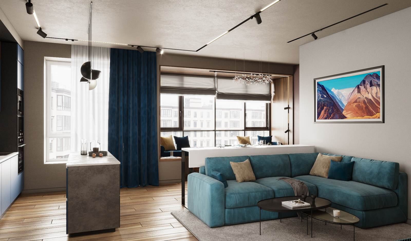 Оттенки синего и не только