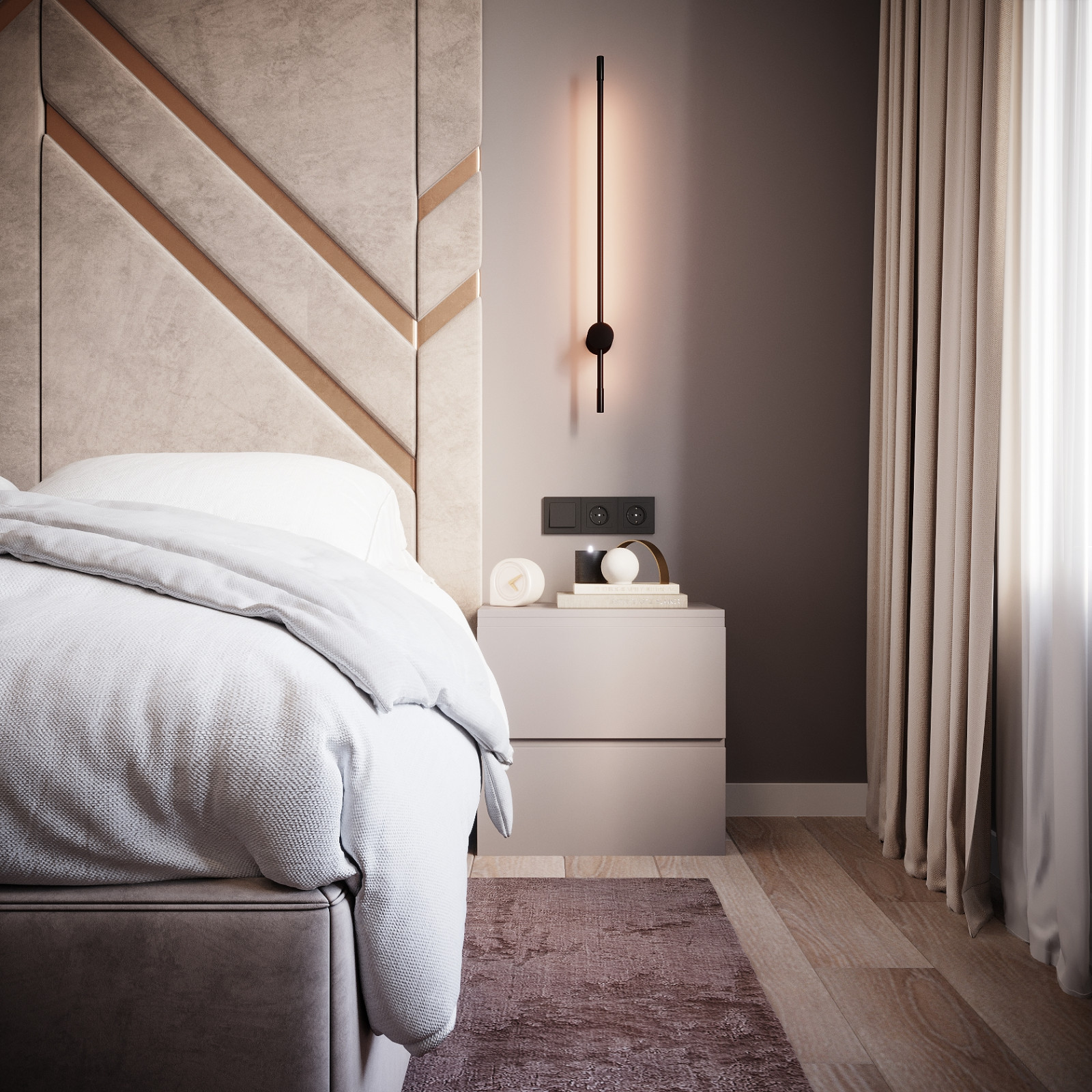 Интерьер трехкомнатной квартиры в стиле Неоклассика