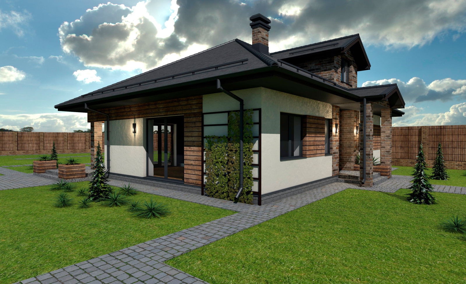 Дизайн-проект экстерьера дома 2