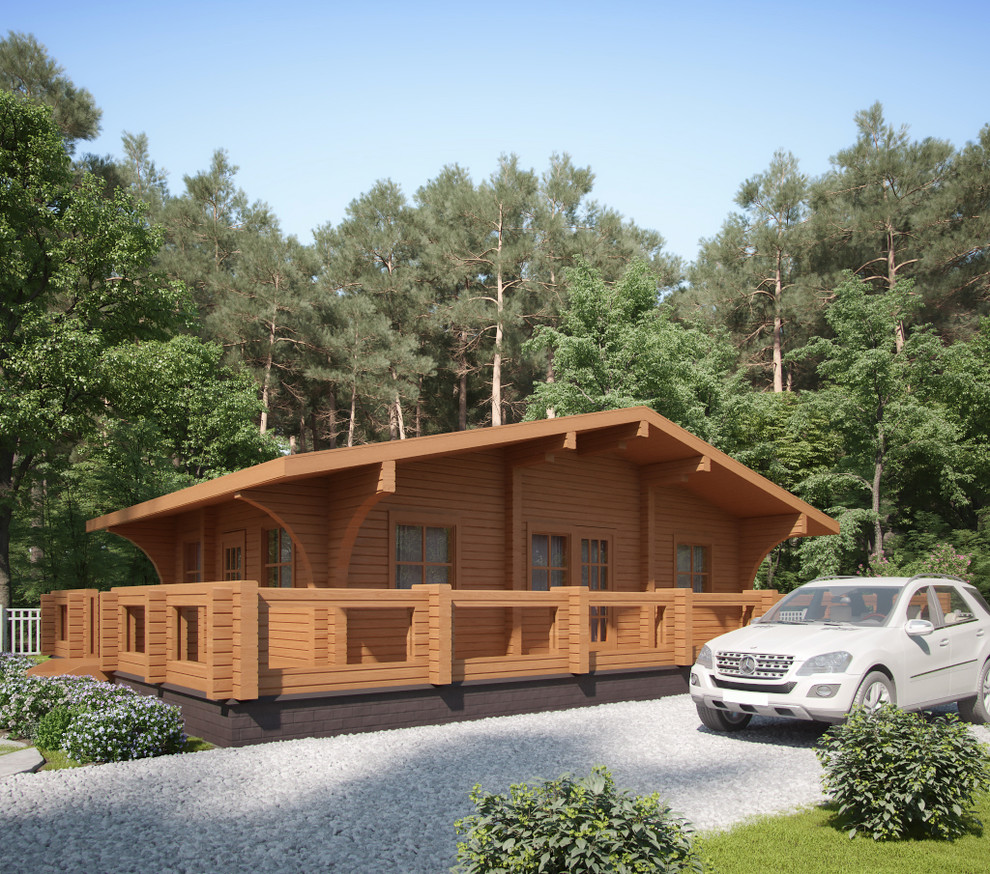 Обложка проекта: Дом из профилированного бруса "Звенигород"