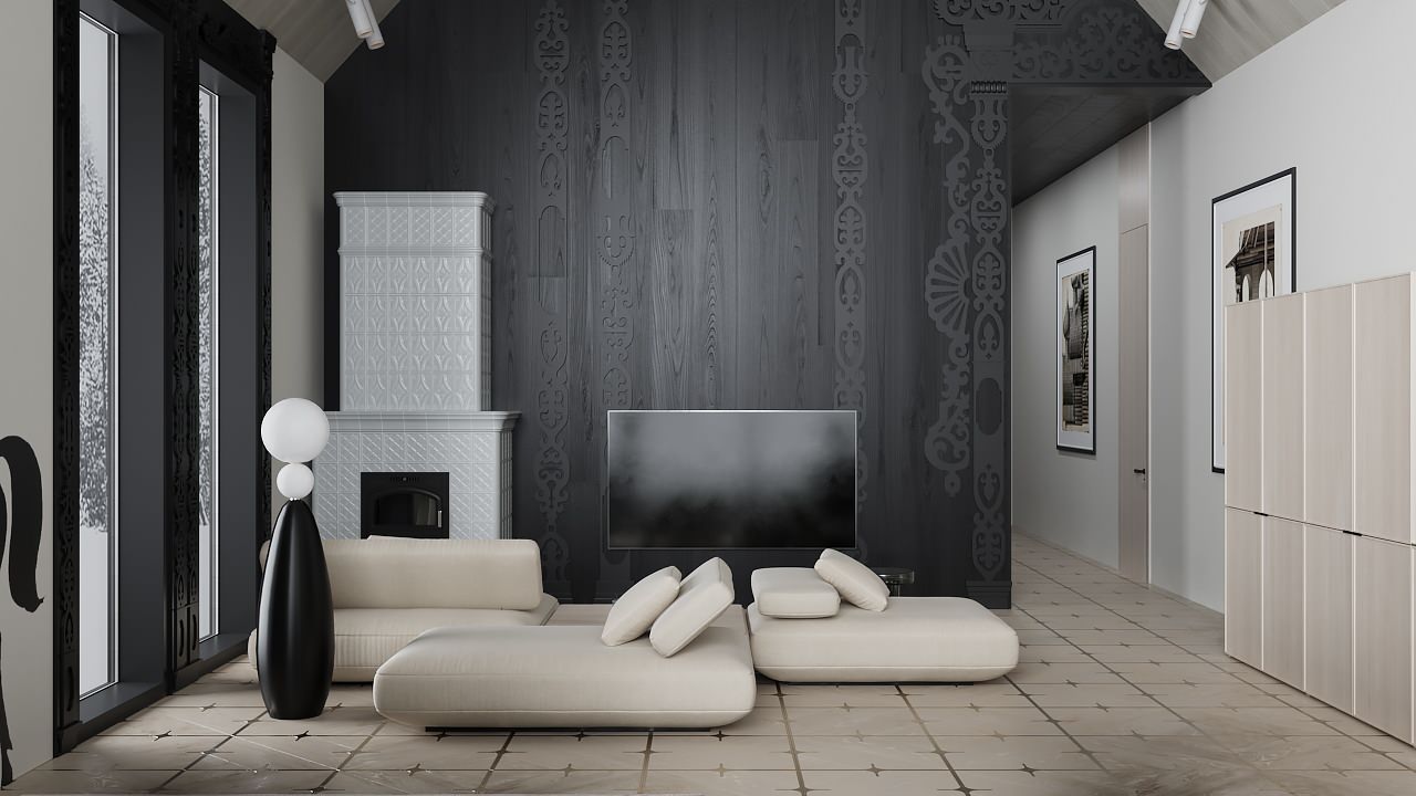 Загородный дом в Новом Русском стиле