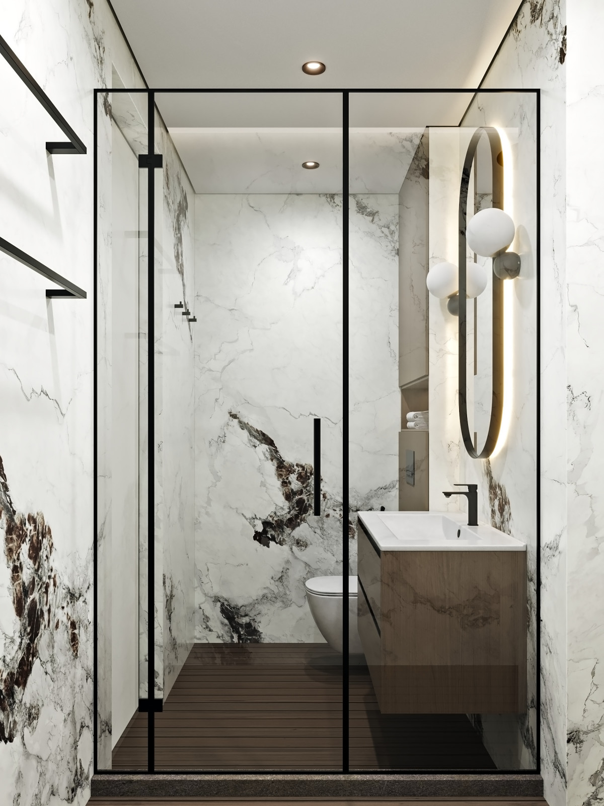 Дизайн интерьера квартиры в современном стиле в ЖК Шмитовский