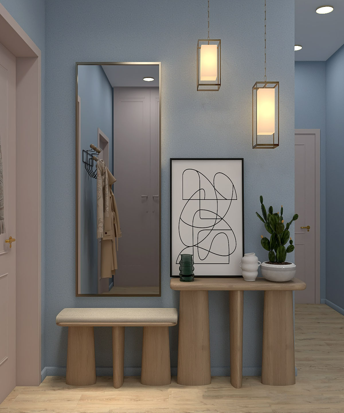 Двухкомнатная квартира с элементами Эко стиля