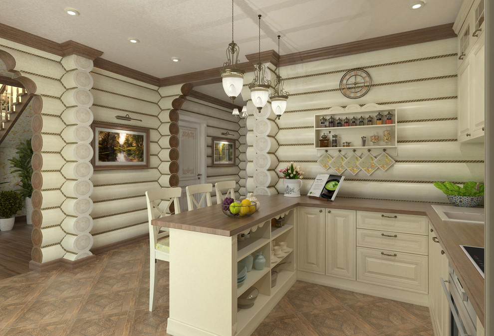 Интерьер бревенчатого дома в г. Кодинск