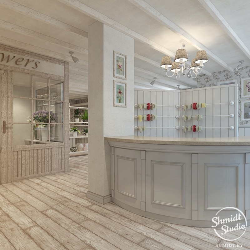 Проект цветочного магазина ArtFlora в Минске, 80 м.кв.