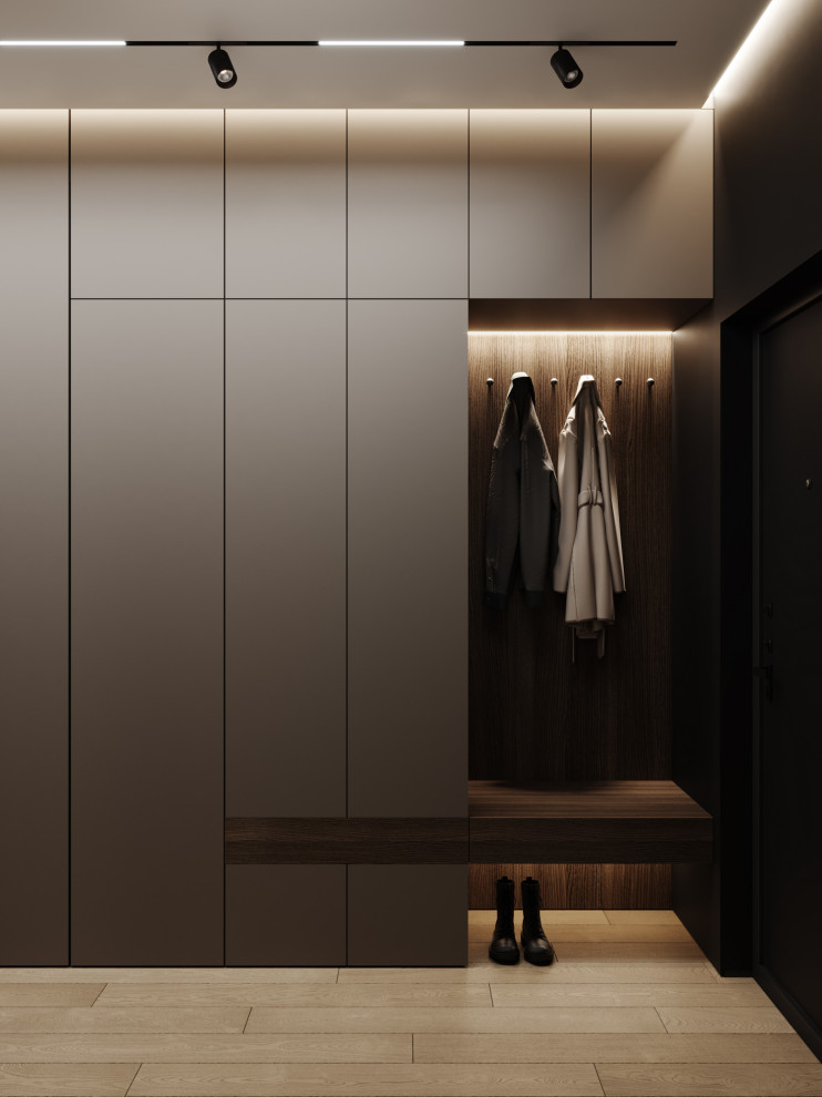 Брутальный современный интерьер, ЖК Румянцево Парк