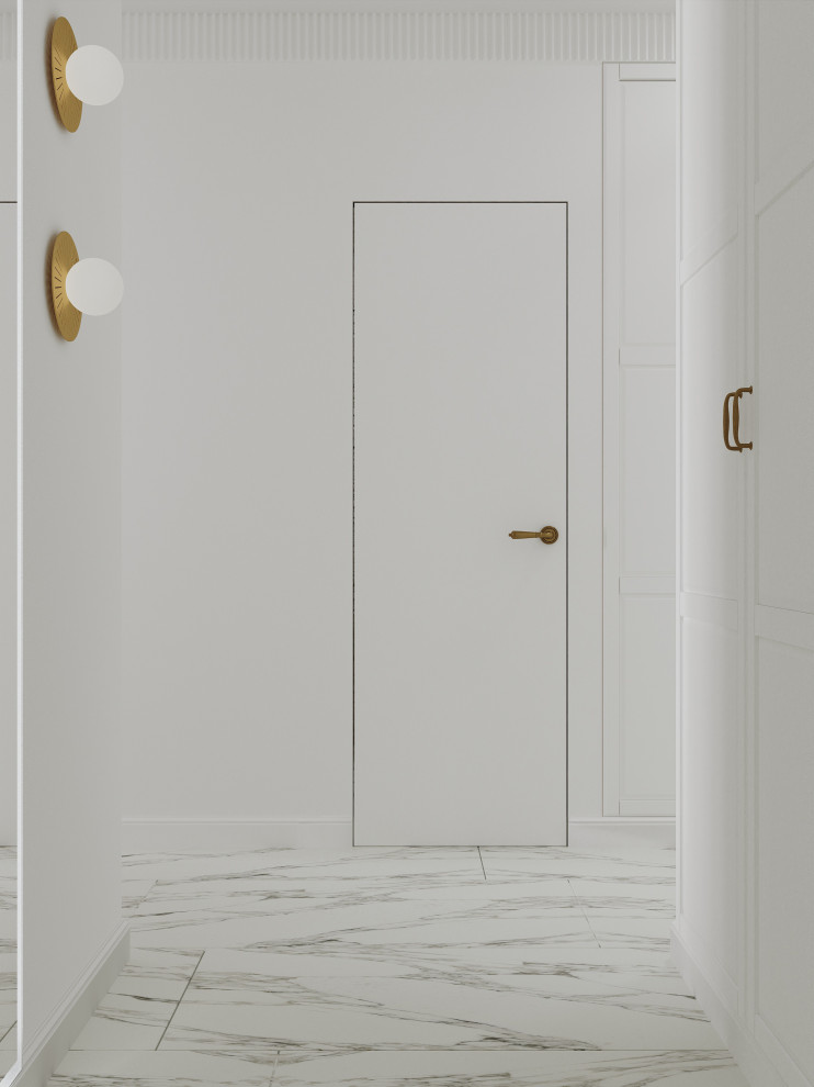 Прихожая в однокомнатной квартире в ЖК "FoRest"