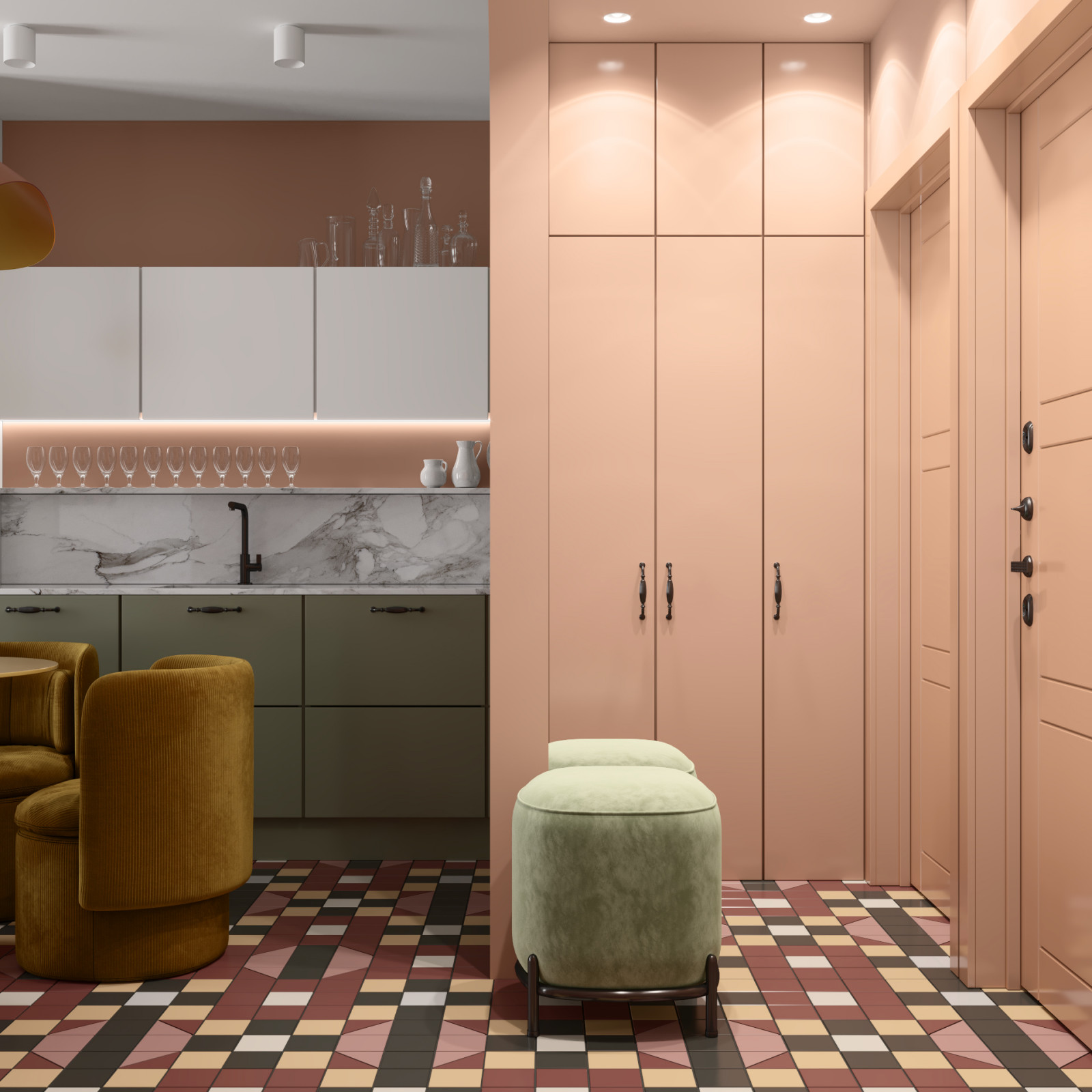 ДИЗАЙН-ПРОЕКТ МАЛЕНЬКОЙ КВАРТИРЫ В СТИЛЕ КИТЧ